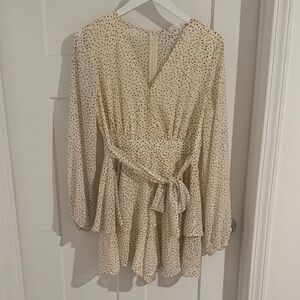Polka Dot Long Sleeve Romper